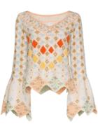 Peter Pilotto Geometric Knitted Top - Neutrals