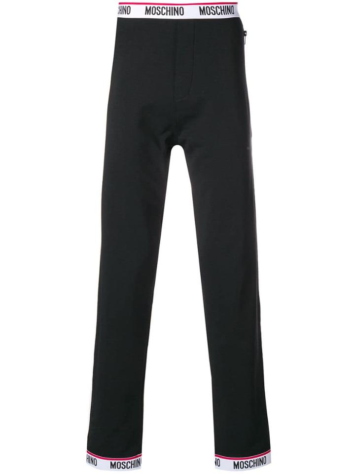 Moschino Logo Band Detail Track Pants - Black
