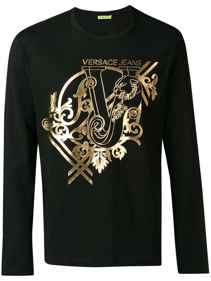 Versace Jeans Baroque Print T-shirt - Black