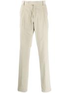Caruso Corduroy Straight-leg Trousers - Neutrals