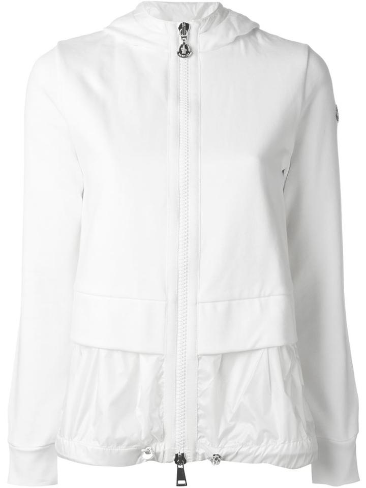 Moncler Layered Cardigan, Women's, Size: Medium, White, Cotton/polyamide