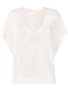 Zadig & Voltaire Sequin Knitted Top - White