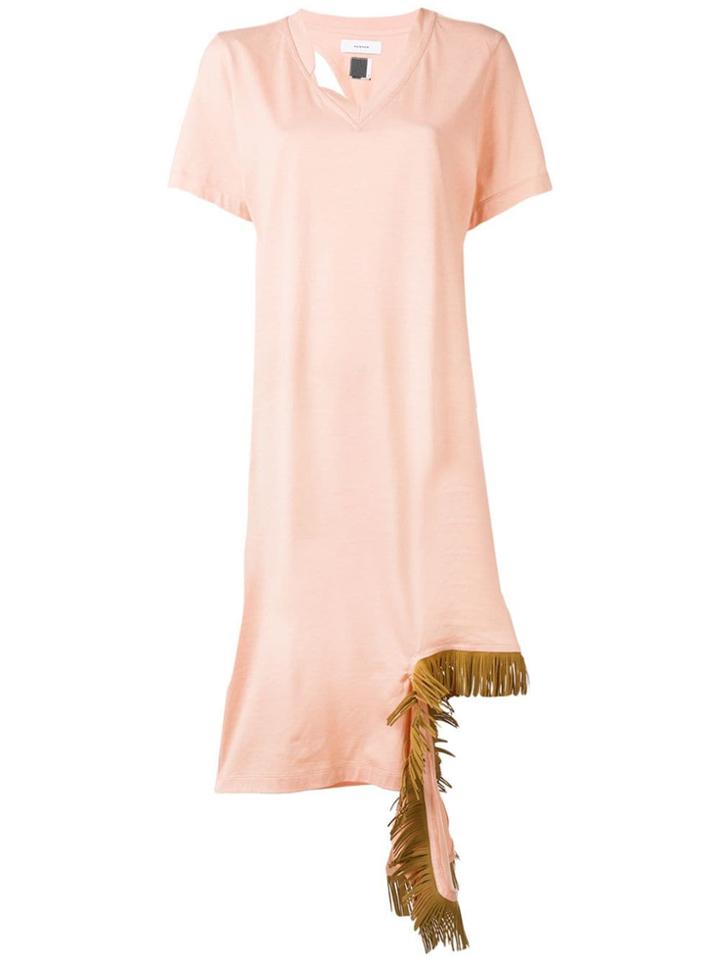 Facetasm Fringe Detail Dress - Pink