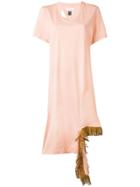 Facetasm Fringe Detail Dress - Pink