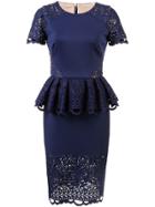 Marchesa Notte Marchesa Notte N24c0665 Navy Synthetic->polyester -