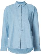 Concealed Placket Shirt - Women - Cotton - L, Blue, Cotton, Derek Lam 10 Crosby