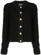 Valentino Pre-owned Embroidered Cable-knit Jumper - Neutrals