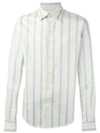 Romeo Gigli Vintage Pinstriped Shirt, Men's, Size: 48, Nude/neutrals