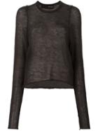 Isabel Benenato Fine Knit Jumper, Women's, Size: 40, Green, Silk/mohair