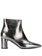 Casadei Pointed Ankle Boots - Silver