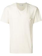 Ami Paris T-shirt With Chest Pocket - Neutrals