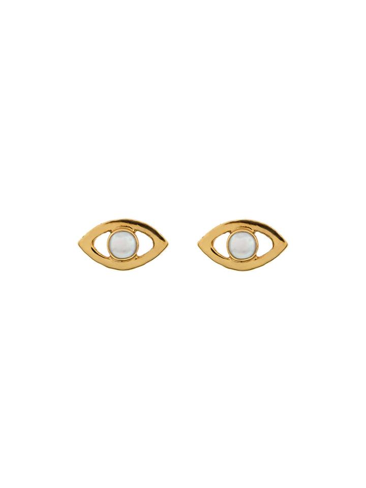 Cornelia Webb Gold Plated Sterling Silver Pearl Stud Earrings -
