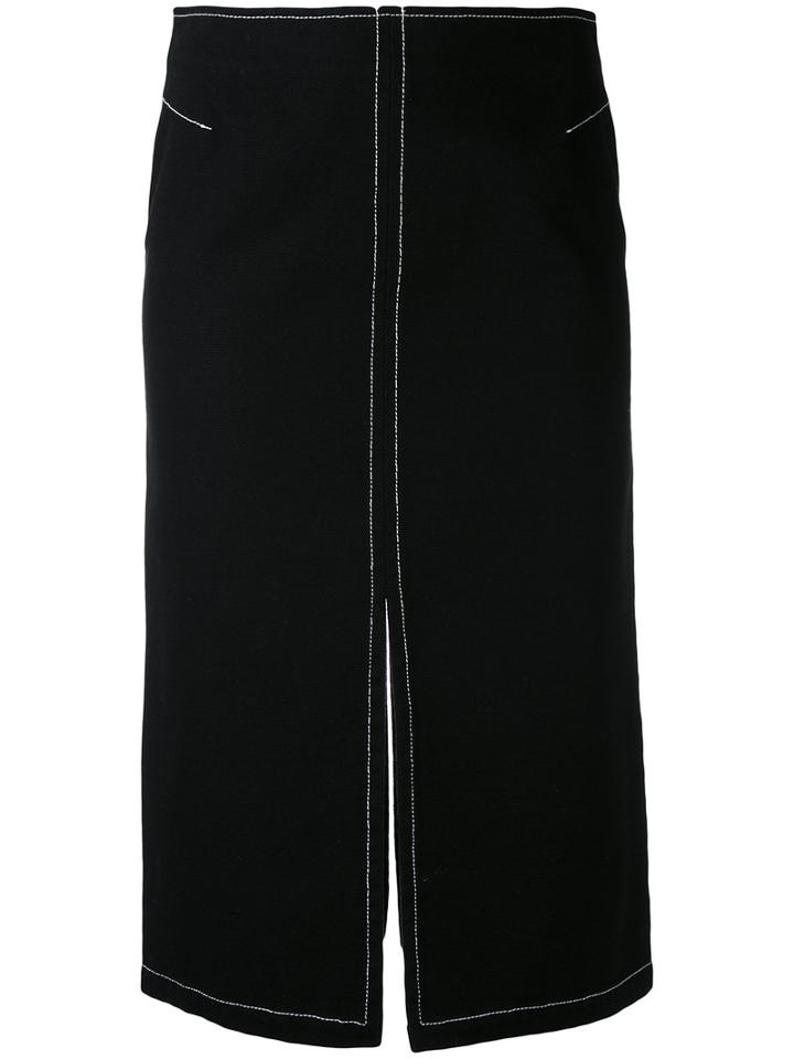 Ter Et Bantine - Pencil Skirt - Women - Cotton - 44, Black, Cotton