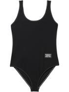 Burberry Logo Detail Swimsuit - Black