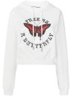 Off-white Free As A Butterfly Sequin Hoodie