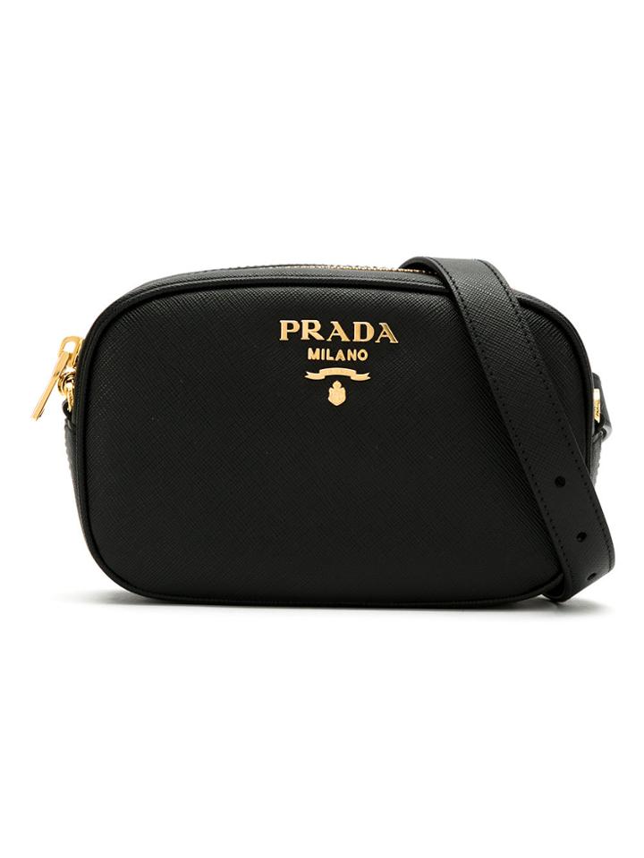 Prada Saffiano Belt Bag - Black