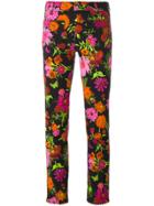 The Seafarer Floral Print Cropped Jeans - Multicolour