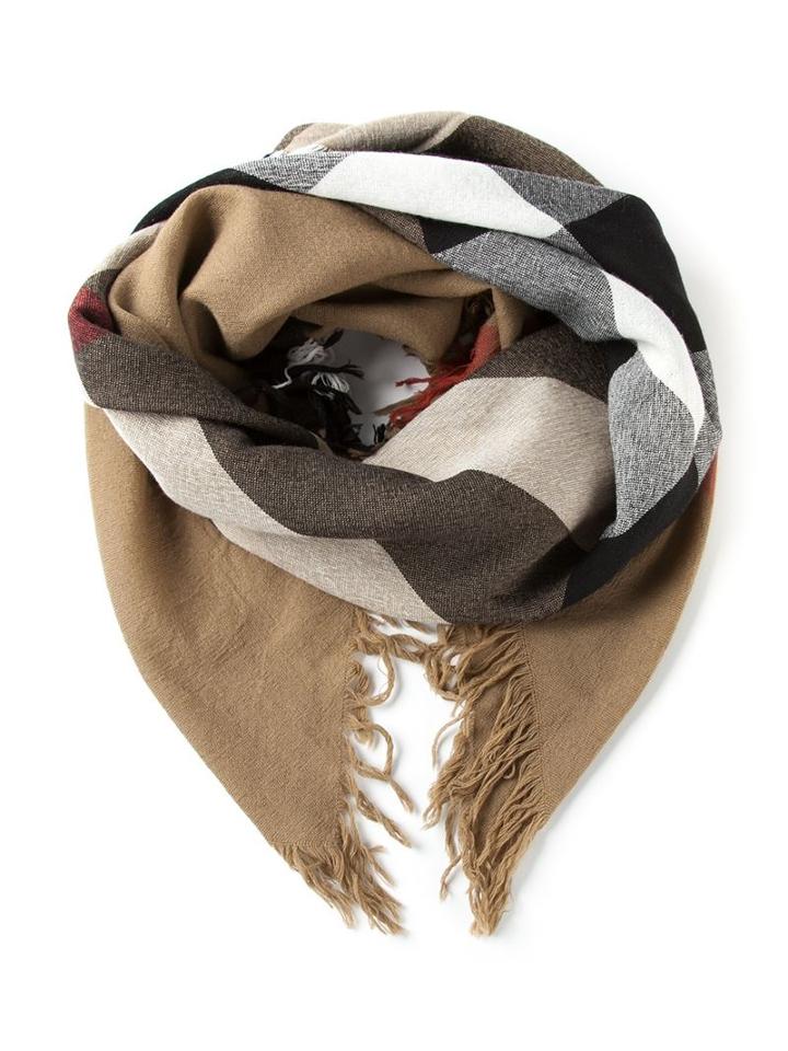 Burberry 'house Check' Scarf, Women's, Nude/neutrals, Merino