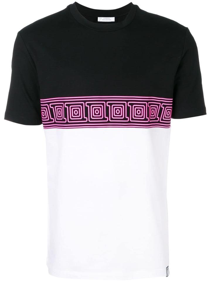 Versace Collection Geometric Print T-shirt - Black