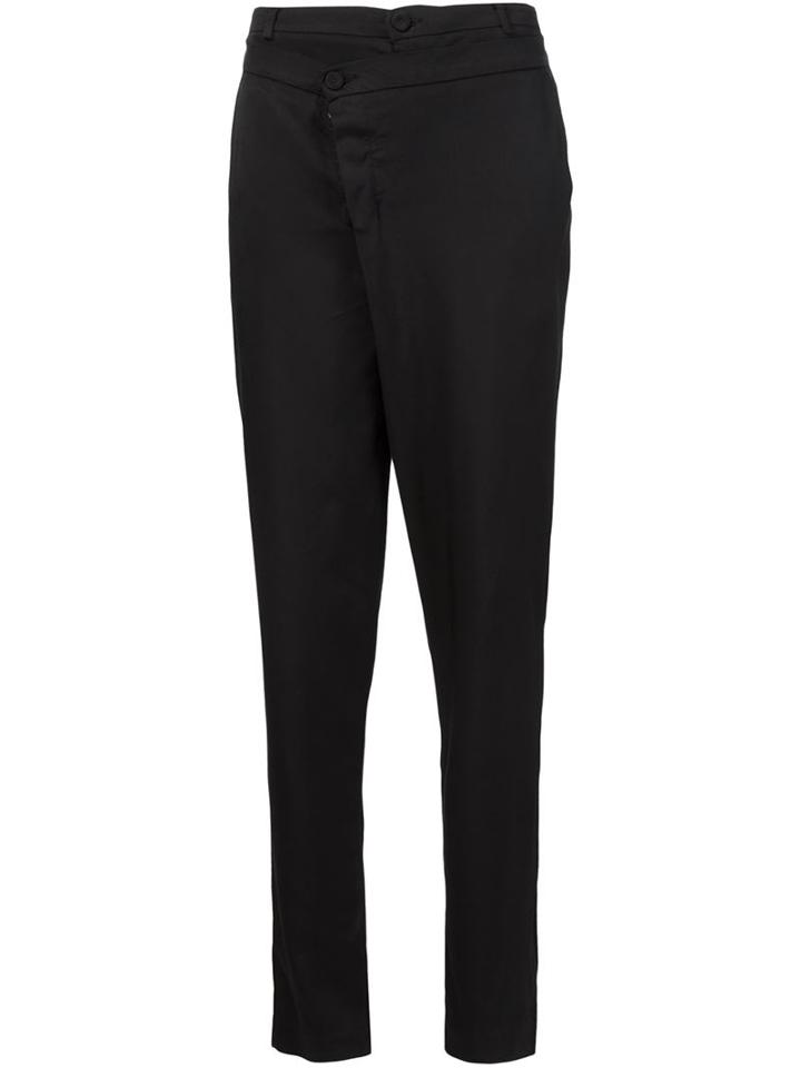 Alexandre Plokhov Double Front Trousers, Women's, Size: 38, Black, Viscose