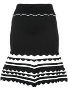 Yigal Azrouel Knitted Striped Dress - Black