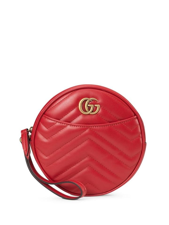 Gucci Gg Marmont Zip-around Wallet - Red
