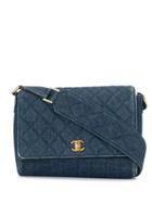 Chanel Pre-owned '85-93 Denim Quilted Handbag - Blue