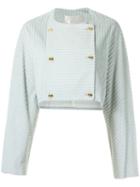 Button-up Coat - Women - Cotton - 36, Grey, Cotton, Lilly Sarti