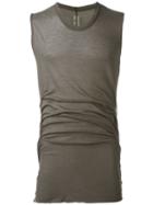 Rick Owens Long Length Tank Top, Men's, Size: S, Green, Cotton