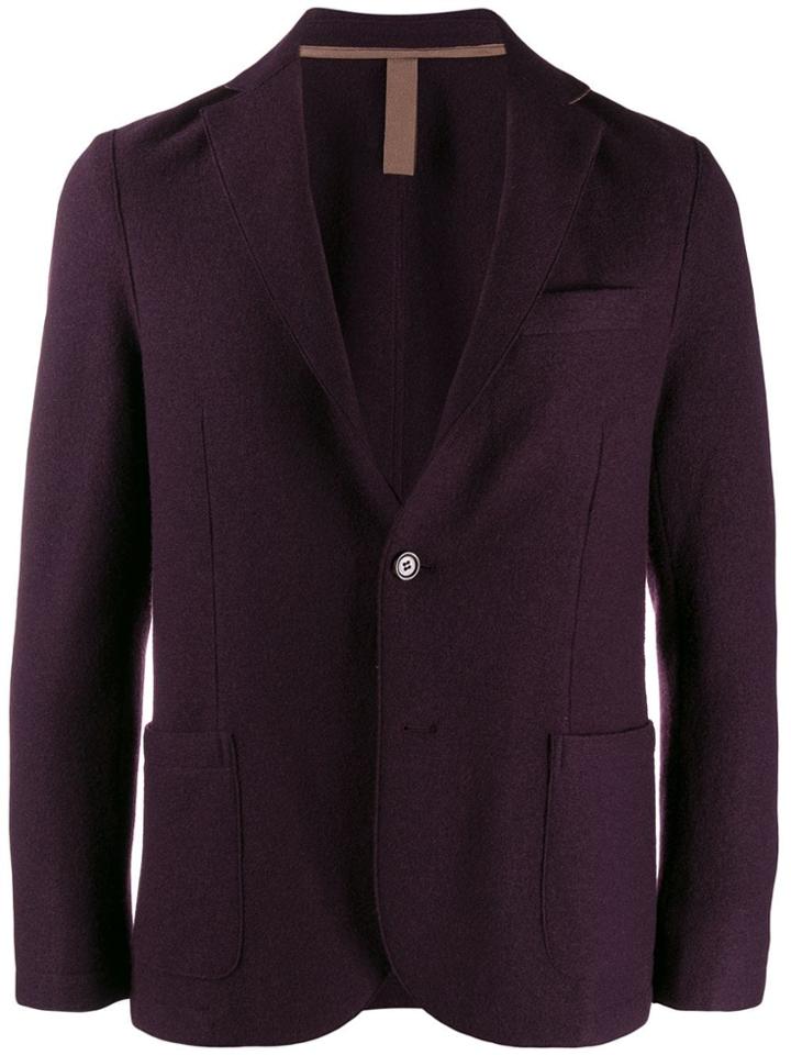 Eleventy Single-breasted Blazer - Purple