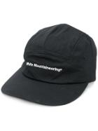 White Mountaineering Logo Embroidered Cap - Black