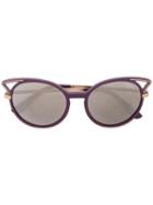 Vogue Eyewear - Cat Eye Sunglasses - Women - Metal - 52, Pink/purple, Metal