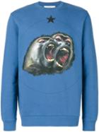 Givenchy - Monkey Brothers Sweatshirt - Men - Cotton - L, Blue, Cotton