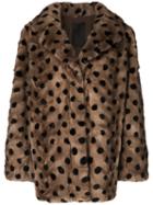 Liska - Mink Fur Peacoat - Women - Silk/mink Fur - M, Brown, Silk/mink Fur