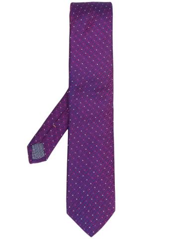 Eton Spotted Tie - Purple