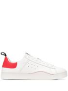 Diesel Low Top Mohawk Logo Sneakers - White