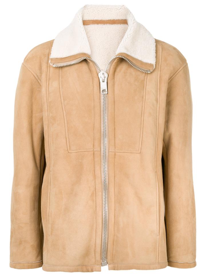 Palm Angels Zipped Jacket - Nude & Neutrals