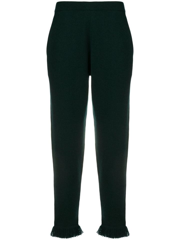 Zoe Jordan Haxel Fringed Track Pants - Green