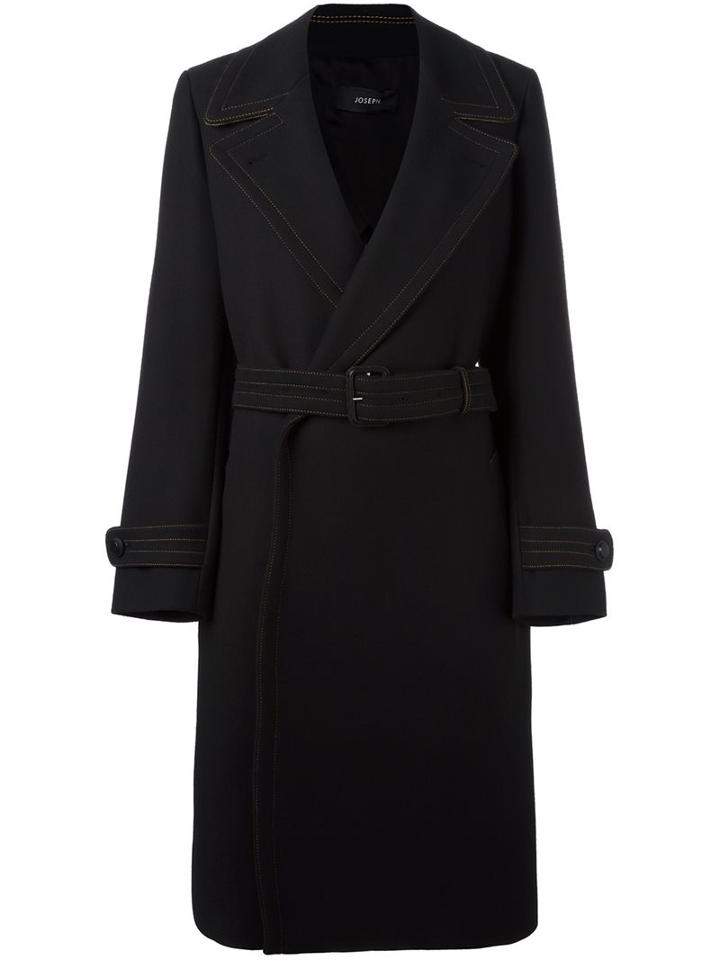 Joseph 'khort' Coat, Women's, Size: 40, Black, Cotton/polyamide/viscose/virgin Wool
