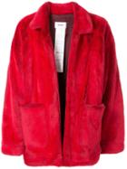 Doublet Clown Faux-fur Jacket - Red