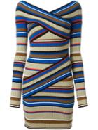 Msgm Knitted Bandage Dress, Women's, Size: Xs, Cotton/polyamide/spandex/elastane