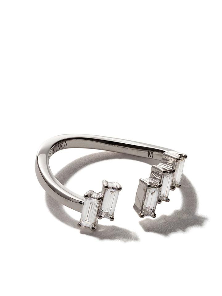 Alinka 18kt White Gold Aurora Diamond Ring - Silver