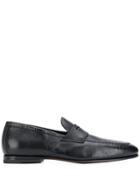 Santoni Classic Flat Loafers - Black