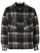 Represent Check Shirt Jacket - Brown