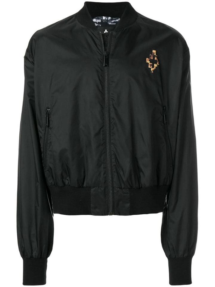 Marcelo Burlon County Of Milan Fire Cross Bomber Jacket - Black