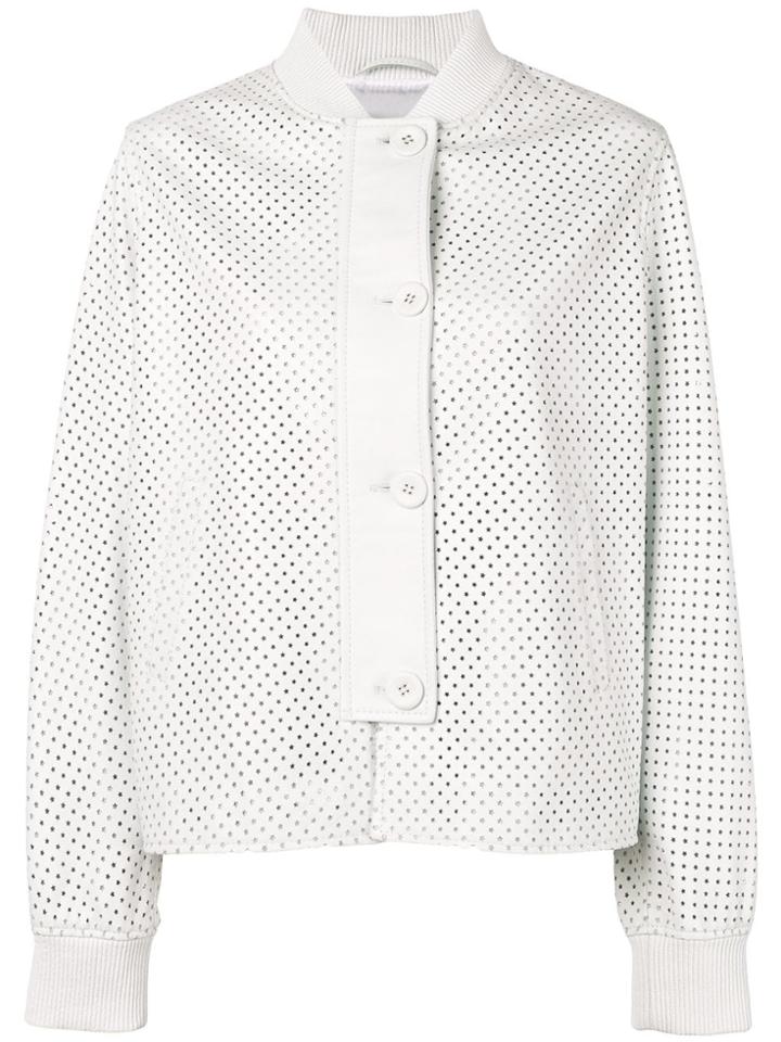 Simonetta Ravizza Ibiza Leather Jacket - White