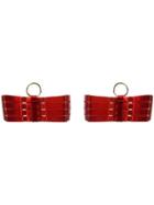 Bordelle Metallic Detail Garters - Red