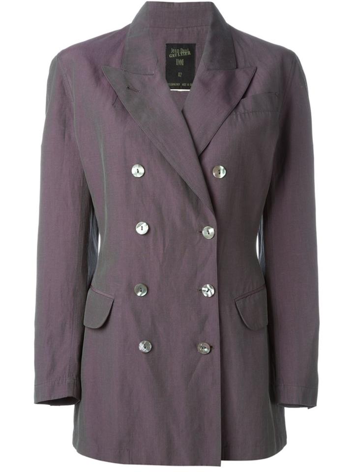 Jean Paul Gaultier Vintage Double Breasted Blazer - Pink & Purple