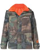 Heron Preston Camouflage Hooded Jacket - Multicolour