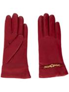 Escada Heart Chain Gloves - Red